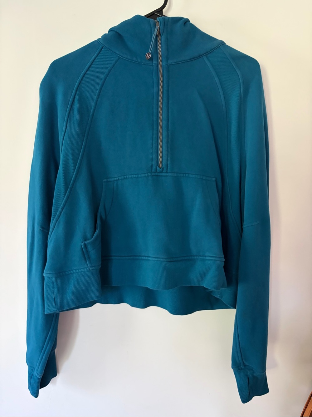 lululemon athletica Teal Half-Zip Pullover Hoodie